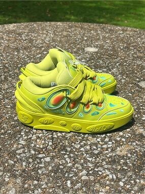 NWOT Puma LeFrance Heat Map Neon Green Statement Sneakers Streetwear Size 10